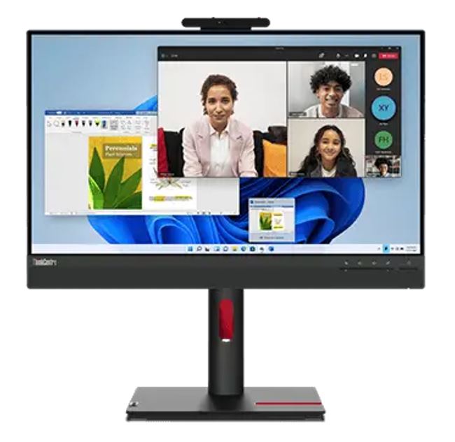 LENOVO ThinkCentre Tiny-in-One G5 24" 60Hz FHD 1920x1080 16:9 4ms Height Adjust Tilt Swivel Pivot HDMI DP IPS USB3.2 Anti-glare Webcam Mic