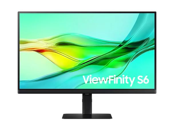 Samsung 23.8"/24" S6 ViewFinity 100Hz QHD IPS Monitor 2K 2560x1440 16:9 5ms Height Adjust Tilt Swivel Pivot DP1.4 HDMI USB-C HUB LAN HAS HDR10 VESA 3Y