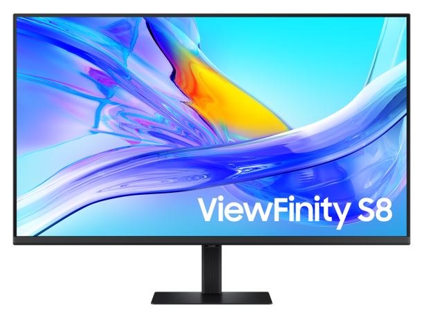 Samsung 37" ViewFinity S8 UHD 4K 3840x2160 HDR10 16:9 60Hz 5ms 350 cd/㎡ VA DP HDMI USB-C HUB LAN HAS Tilt Swivel VESA Gaming Monitor Black 3YR