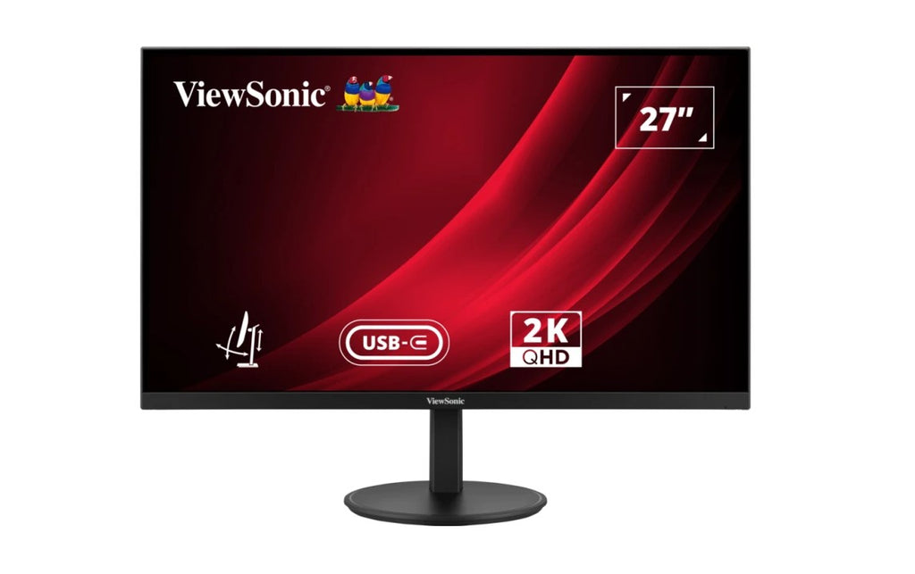 ViewSonic 27" VG 2K 2560 X 1440 SuperClear IPS, USB-C 65w  Hub, DP, Height Adjust, 3y Advance Replacement, Business Pro Monitor