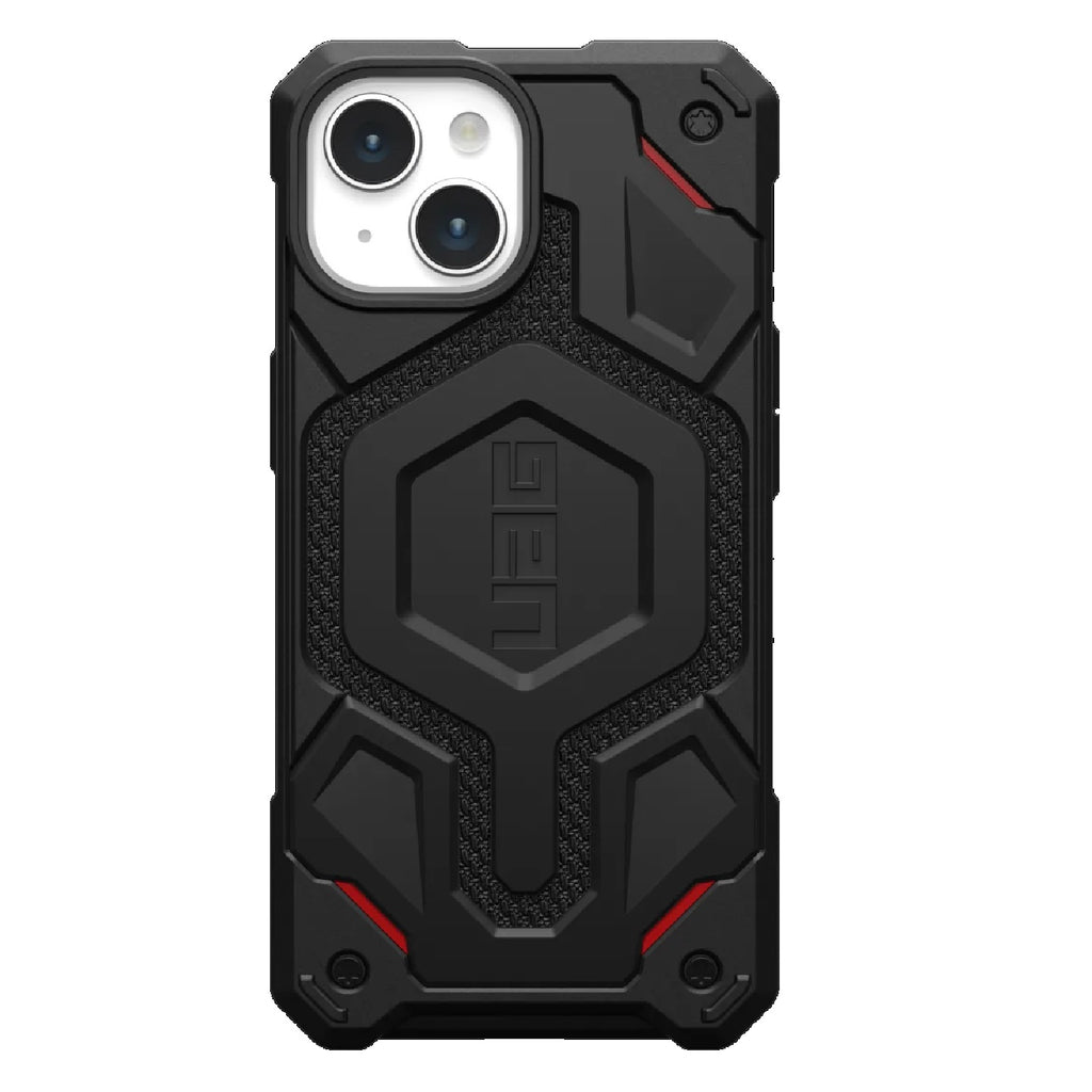 UAG Monarch Pro MagSafe Kevlar Apple iPhone 15 (6.1") Rugged Case - Kevlar Black(114219113940),25ft. Drop Protection (7.6M), 10 Years Warranty