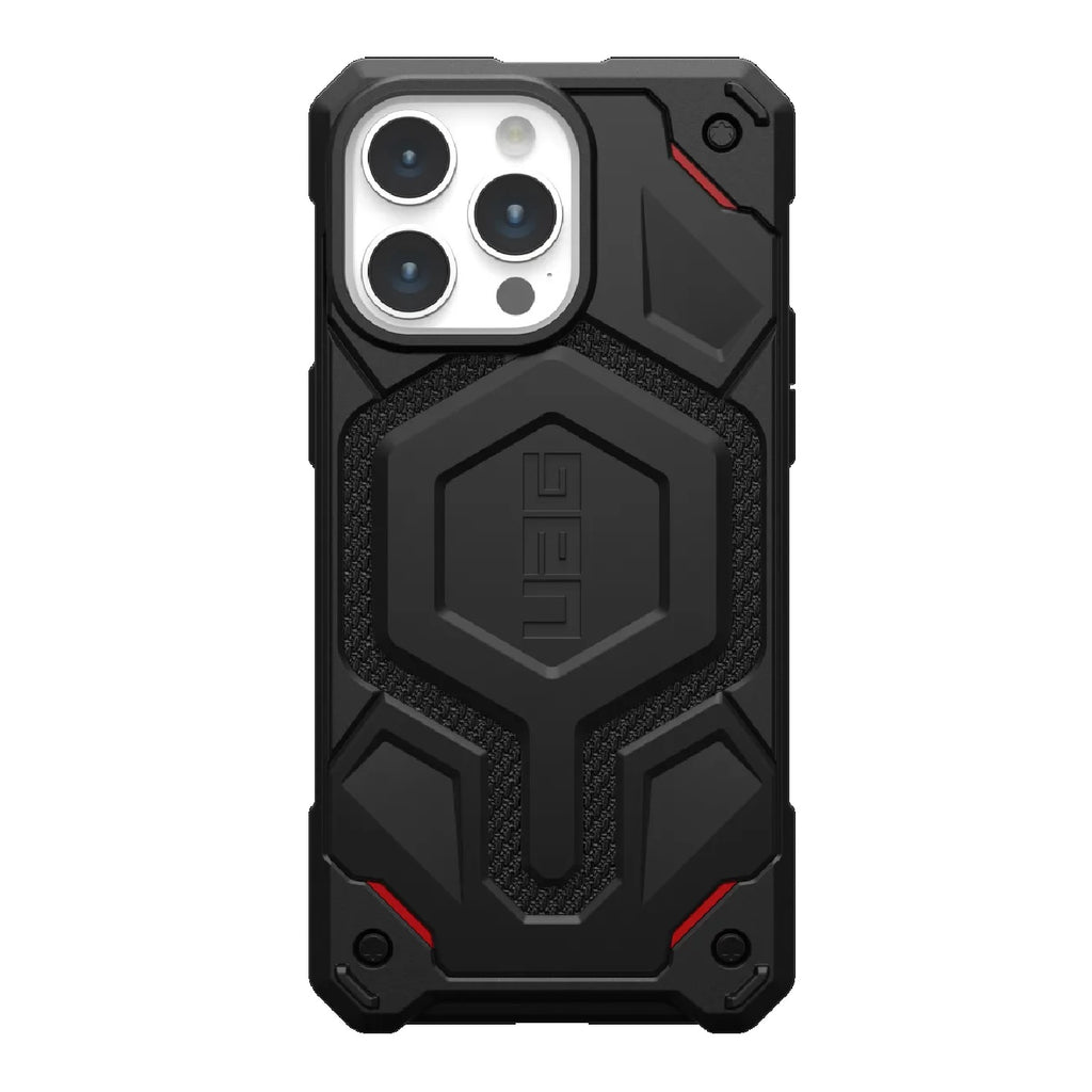 UAG Monarch Pro MagSafe Case Apple iPhone 15 Pro Max (6.7")-Kevlar Black(114222113940),25 ft. Drop Protection(7.6M),5 Layers of Protection,10 Yr. WTY.