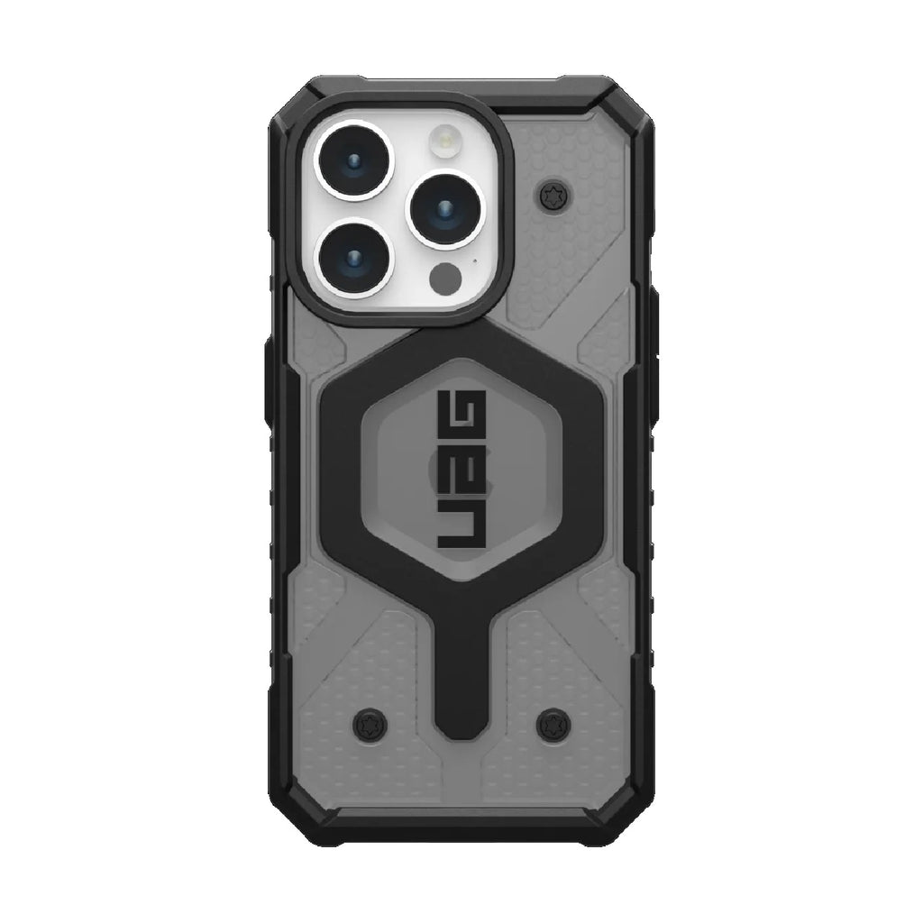 UAG Pathfinder MagSafe Apple iPhone 15 Pro (6.1") Rugged Case - Ash (114281113131),18ft. Drop Protection (5.4M), Tactical Grip, 10 Years Warranty