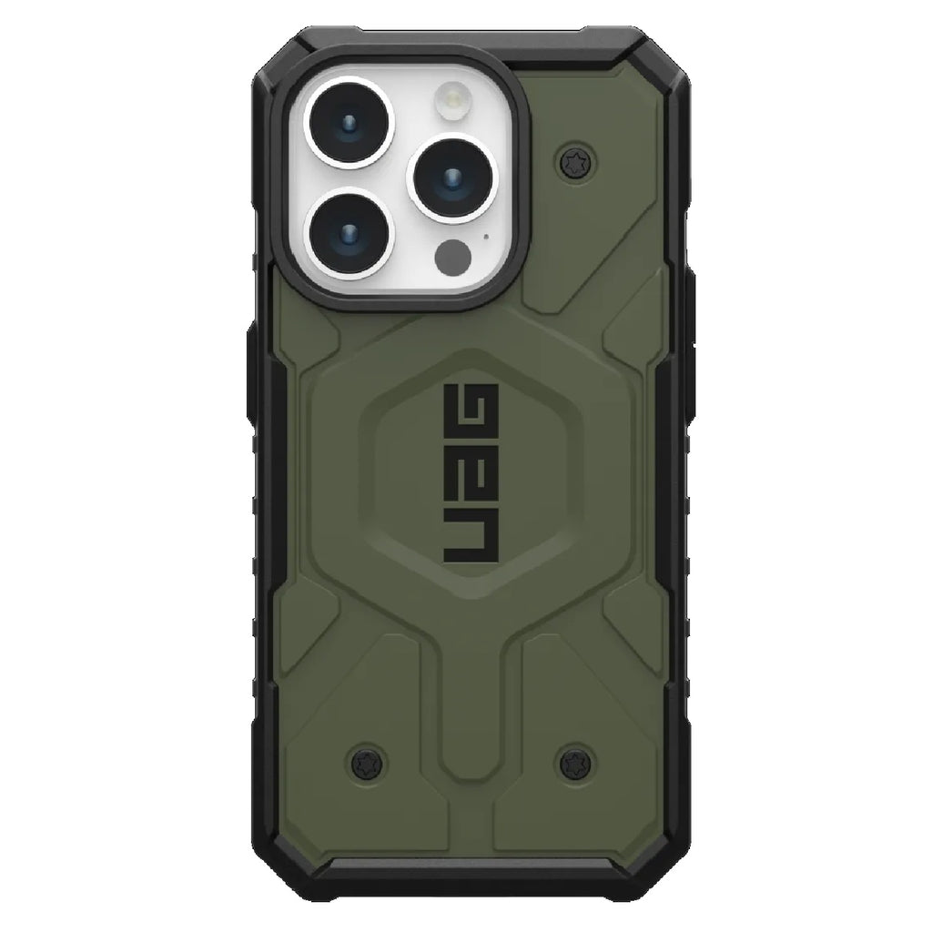 UAG Pathfinder MagSafe Apple iPhone 15 Pro (6.1") Rugged Case - Olive Drab (114281117272),18ft. Drop Protection (5.4M),Tactical Grip,10 Years Warranty