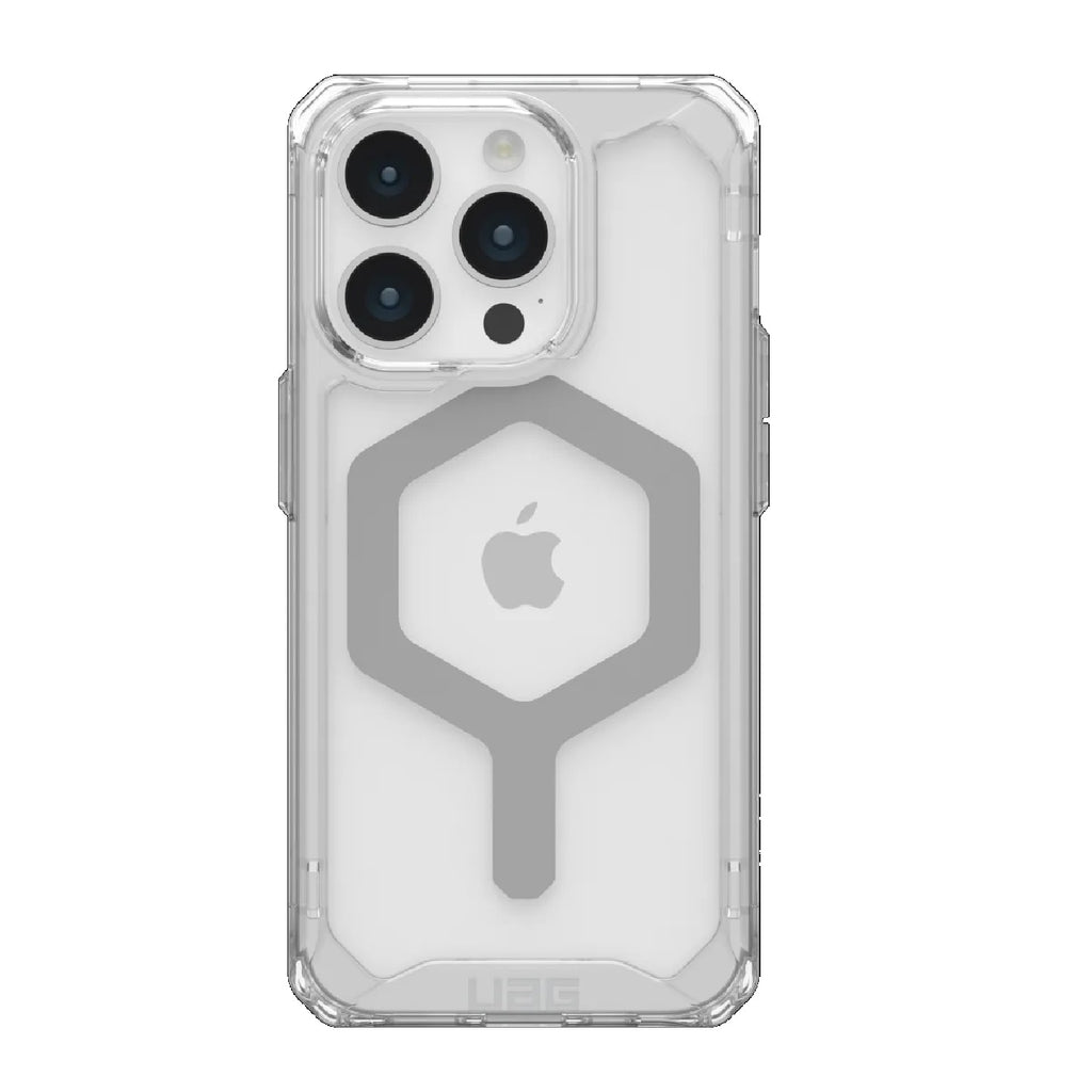UAG Plyo MagSafe Apple iPhone 15 Pro (6.1") Rugged Case - Ice/Silver (114286114333), 16ft. Drop Protection (4.8M), 10 Years Warranty