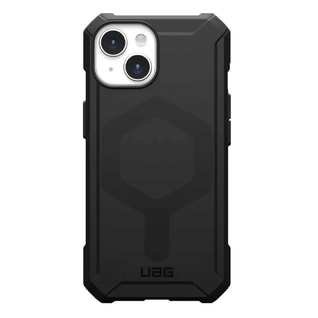 UAG Essential Armor Magsafe Apple iPhone 15 (6.1") Case - Black (114288114040), 15 ft. Drop Protection(4.6M),Raised Screen Surround, Corner Protection