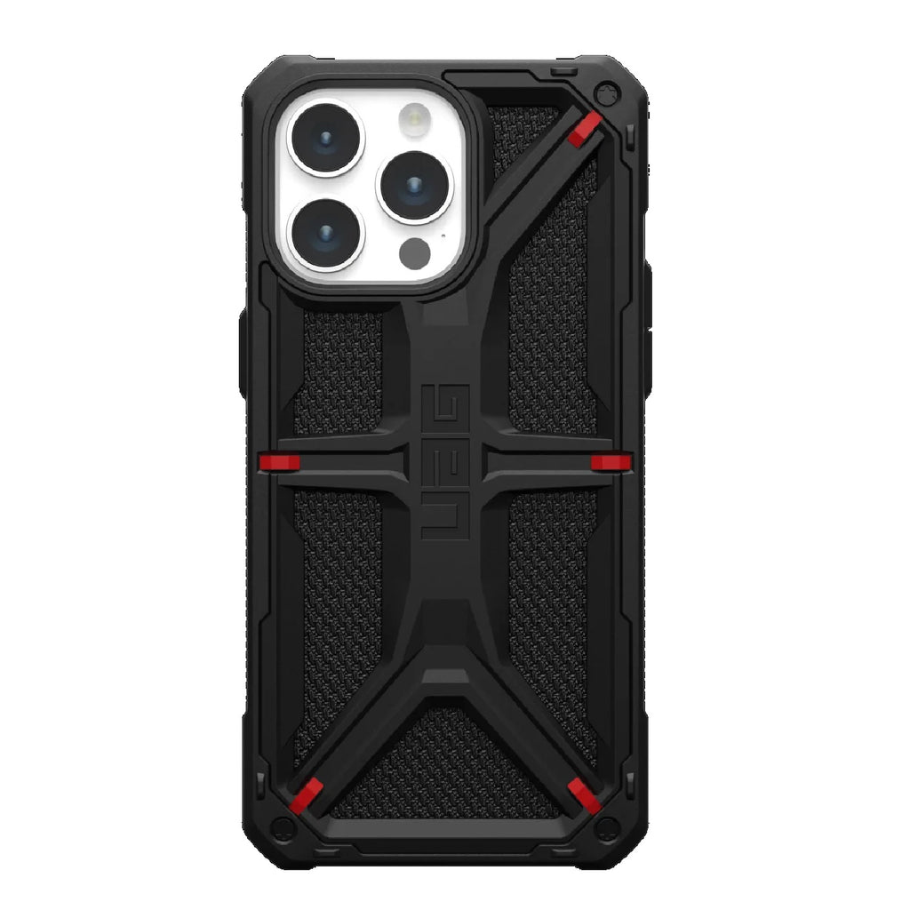 UAG Monarch Kevlar Apple iPhone 15 Pro Max (6.7") Case - Kevlar Black(114298113940), 20 ft. Drop Protection(6M),5 Layers of Protection,Tactical Grip