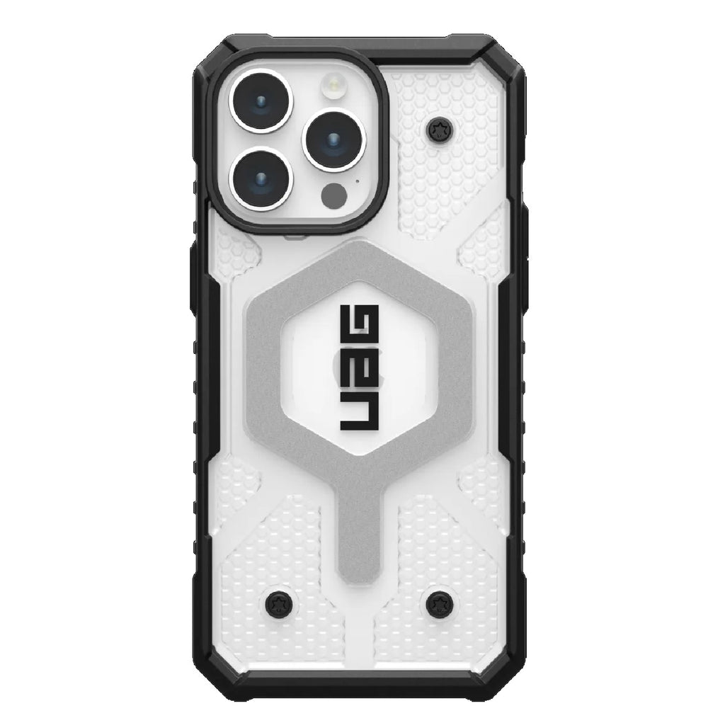 UAG Pathfinder Magsafe Apple iPhone 15 Pro Max (6.7") Case - Ice (114301114343), 18 ft. Drop Protection (5.4M), Tactical Grip, Raised Screen Surround