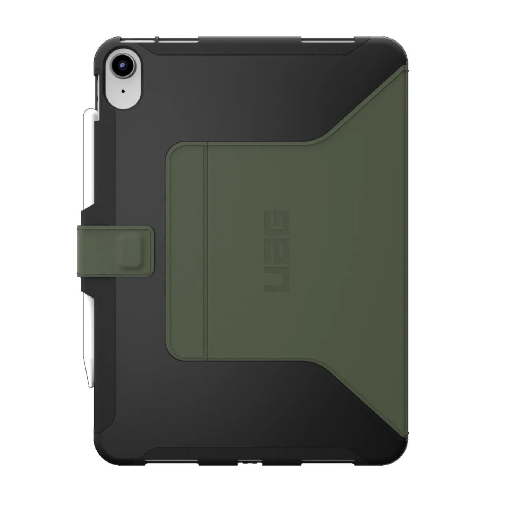 UAG Scout Apple iPad (10.9") 11th Gen (A16) / iPad 10th Gen Folio Rugged Case (Black/Olive) - (12339I114072), DROP+ Military Standard, 1 Year Warranty