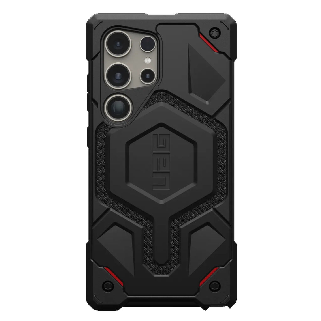 UAG Monarch Kevlar Samsung Galaxy S24 Ultra 5G (6.8") Case - Black (214415113940), 20 ft. Drop Protection (6M), Multiple Layers,Tactical Grip,Rugged