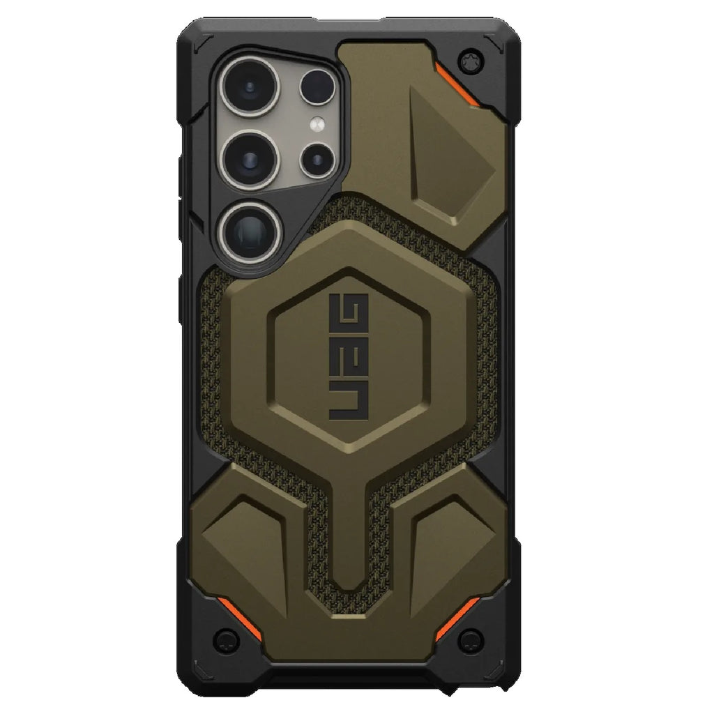 UAG Monarch Pro Magnetic Kevlar Samsung Galaxy S24 Ultra 5G (6.8") Case - Elemental Green (21441611397B), 25 ft. Drop Protection(7.6M),Multiple Layers