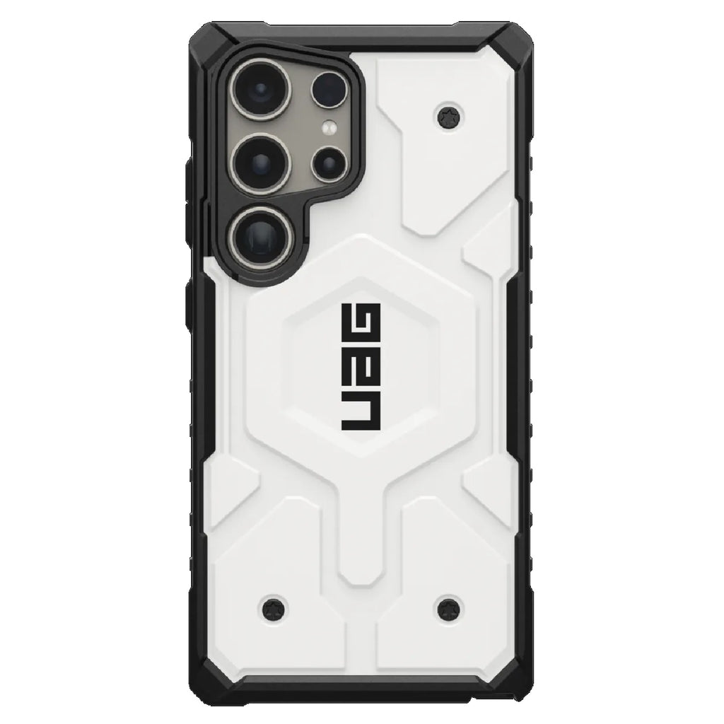 UAG Pathfinder Pro Magnetic Samsung Galaxy S24 Ultra 5G (6.8") Case - White (214424114141), 18 ft. Drop Protection (5.4M), Raised Screen Surround