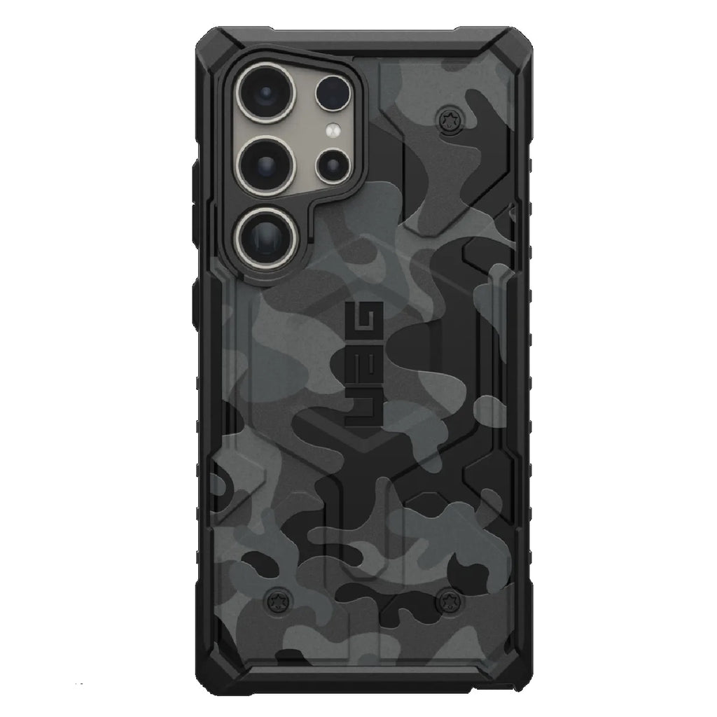 UAG Pathfinder SE Pro Magnetic Samsung Galaxy S24 Ultra 5G (6.8") Rugged Case - Black Midnight Camo (214426114061), 10 Years Warranty