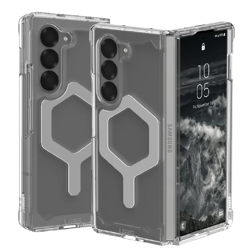UAG Plyo Pro Samsung Galaxy Z Fold6 5G (7.6") Rugged Case - Ice/Silver (214453114333), DROP+ Military Standard, Air-soft Corners,10 Years Warranty