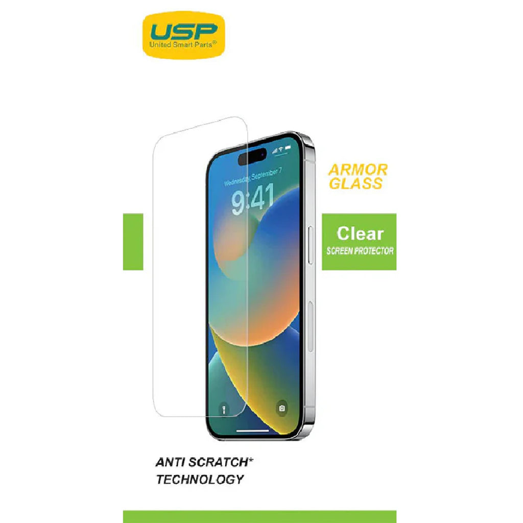 USP Apple iPhone 16 Pro Max (6.9") Armor Glass Full Cover Screen Protector - 5X Anti Scratch Technology, Perfectly Fit Curves,9H Surface Hardness