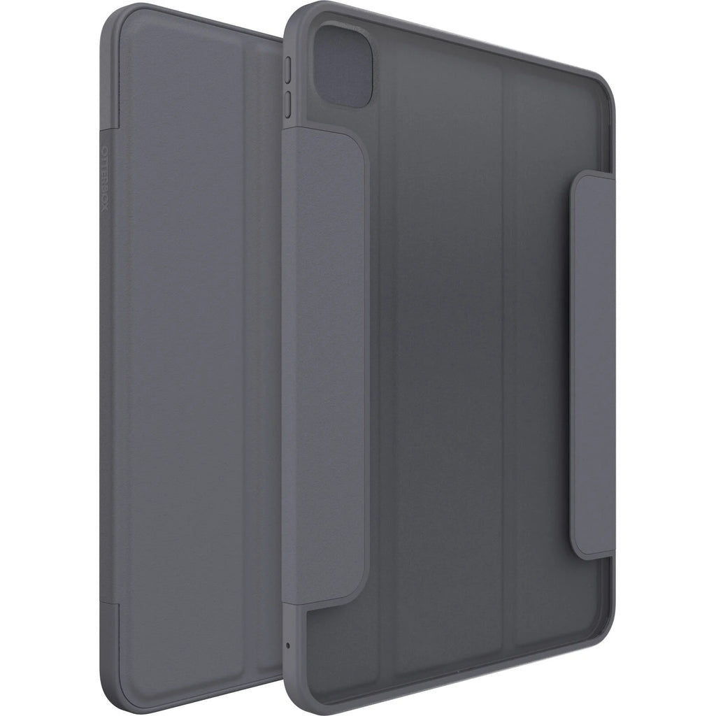 OtterBox Symmetry Folio Apple iPad Pro M4 (11") (5th Gen) Case Thunderstorm (Clear/Dark Grey) - (77-95257), Multi-Position Stand, 7 Years Warranty
