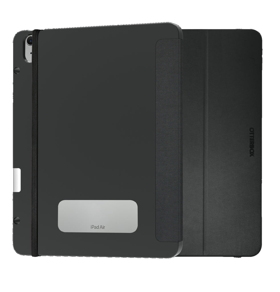 OtterBox React Folio Apple iPad Air (13") (M3/M2) (7th/6th Gen) Case Black - (77-95351), DROP+ Military Standard, Pencil Holder, 7 Years Warranty