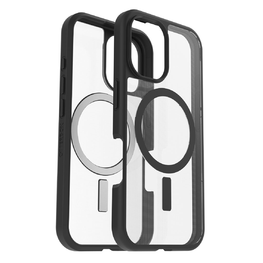 OtterBox React MagSafe Apple iPhone 16 Pro Max (6.9") Case Clear/Black - (77-96259),DROP+ Military Standard, Hard Case with Soft Grip,7 Years Warranty