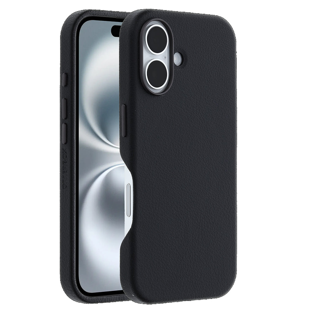 OtterBox Symmetry MagSafe Cactus Leather Apple iPhone 16 Plus (6.7") Case Black-(77-9628),DROP+ 3X Military Standard,Pocket friendly,7 Years Warranty