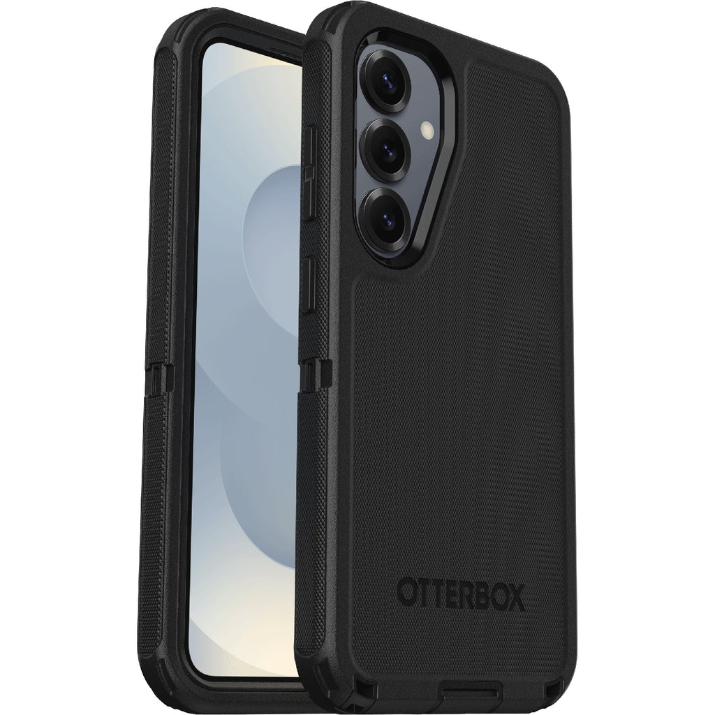OtterBox Defender Samsung Galaxy S25 5G (6.2") Case Black - (77-97334), DROP+ 7X Military Standard, Wireless Charging Compatible, 7 Years Warranty