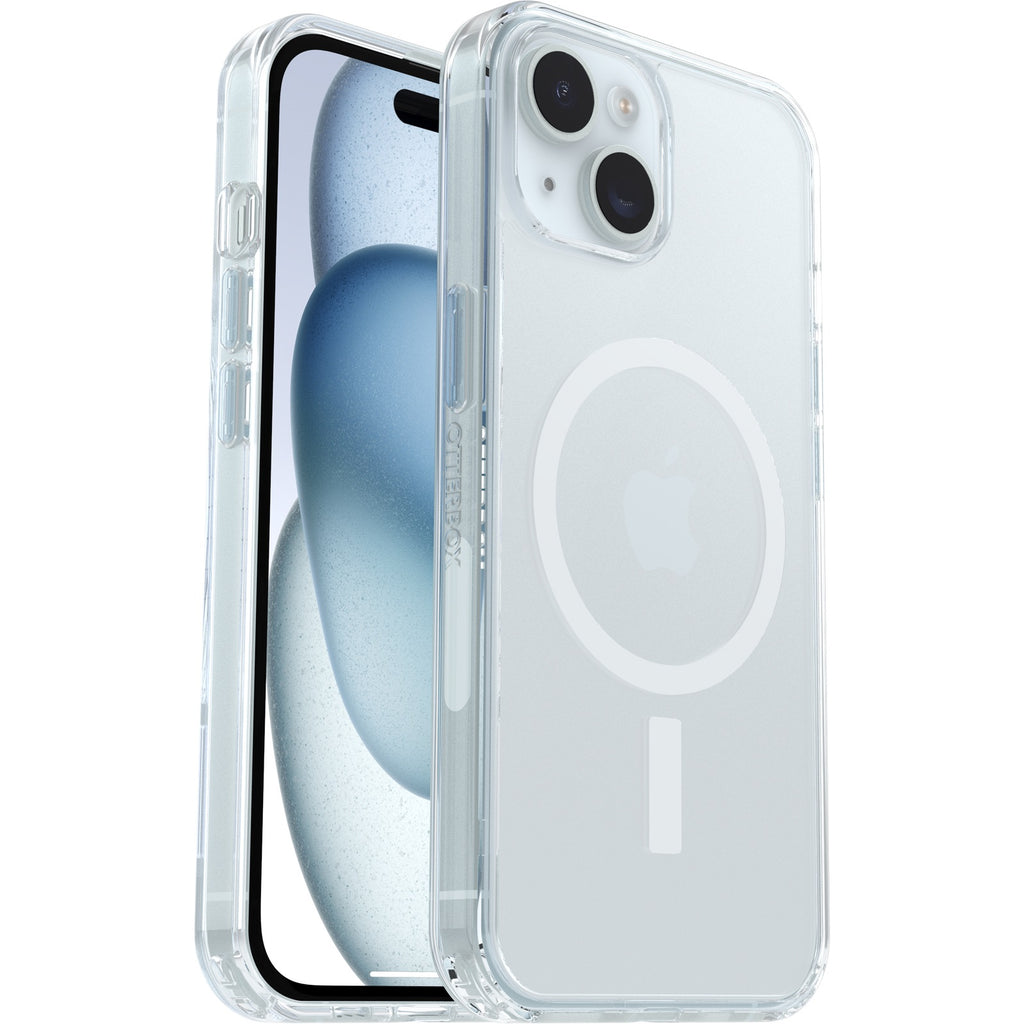 OtterBox Symmetry Clear MagSafe Apple iPhone 16e/ iPhone 15/ iPhone 14/ iPhone 13 (6.1") Case Clear - (77-98189), Antimicrobial, 7 Years Warranty