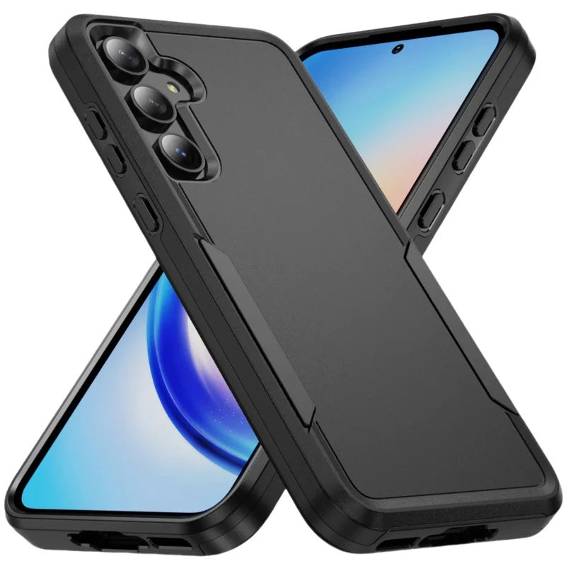 USP Rugged Samsung Galaxy S25 FE (6.7") Black Armor Light Case - No-Slip, Sleek, Ultimate Protection, Strong  Durable, DropProof