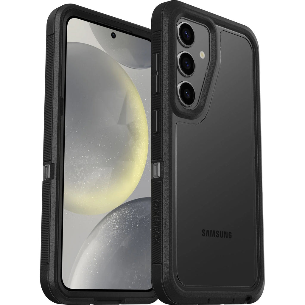 OtterBox Defender XT Clear Samsung Galaxy S24 5G (6.2") Case Clear/Black - (77-94715),DROP+ 5X Military Standard, Port cover block dust and dirt