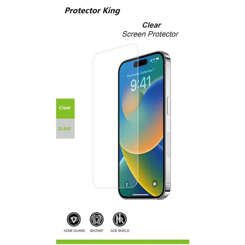 Protector King Samsung Galaxy A56/ Galaxy A36 5G (6.7") 2.5D Tempered Glass Screen Protector Clear : Full Coverage, 9H Hardness, Bubble-free