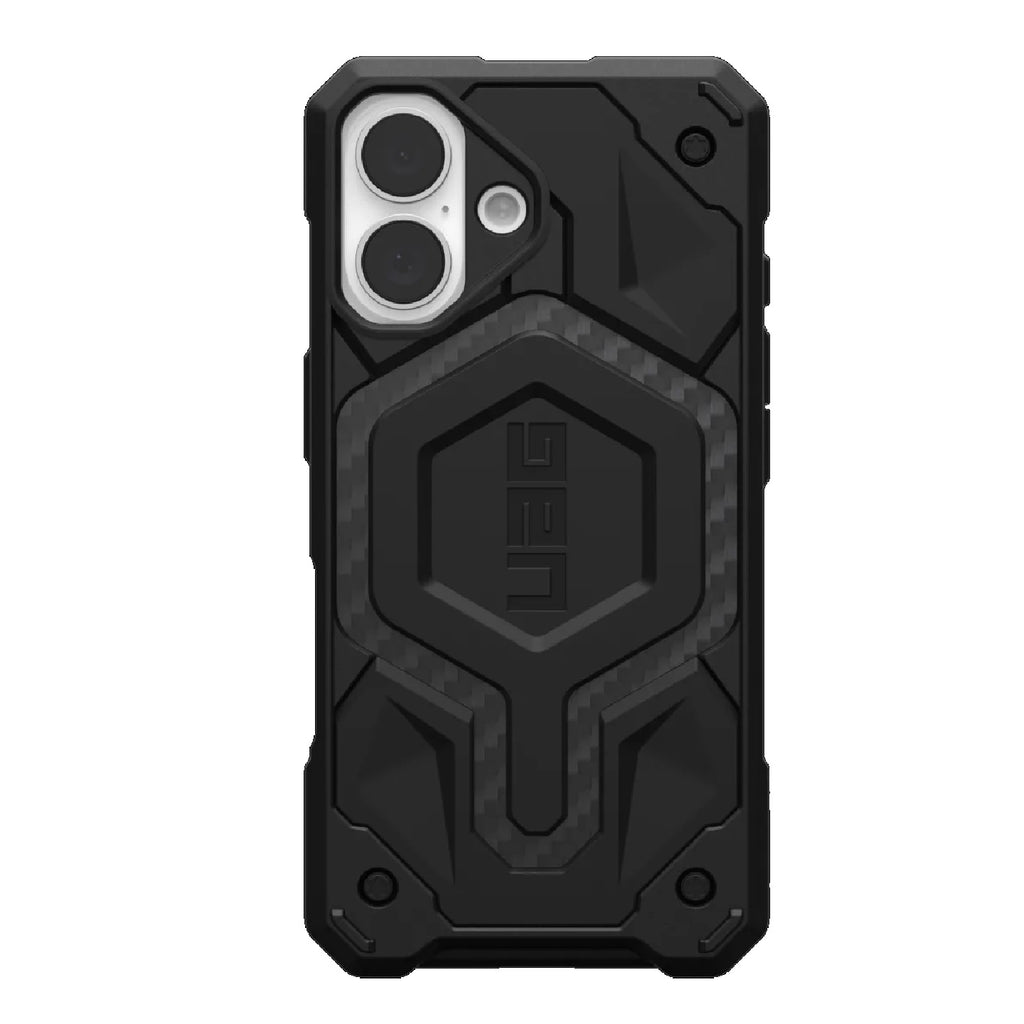 UAG Monarch Pro MagSafe Apple iPhone 16 (6.1") Rugged Case - Carbon Fiber (114458114242), 25ft. Drop Protection (7.6M), 10 Years Warranty