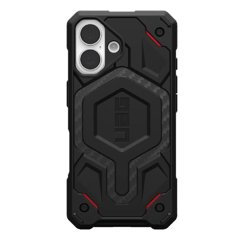 UAG Monarch Pro MagSafe Kevlar Apple iPhone 16 (6.1") Rugged Case - Kevlar Black(114458113940),25ft. Drop Protection (7.6M), 10 Years Warranty