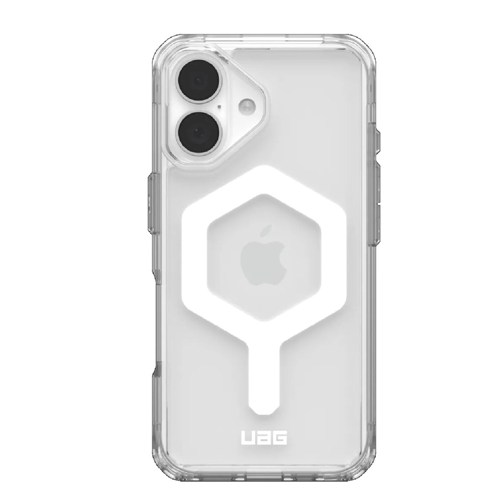 UAG Plyo MagSafe Apple iPhone 16 Plus (6.7") Rugged Case - Ice/White (114479114341), 16ft. Drop Protection (4.8M), Armored Shell, 10 Years Warranty