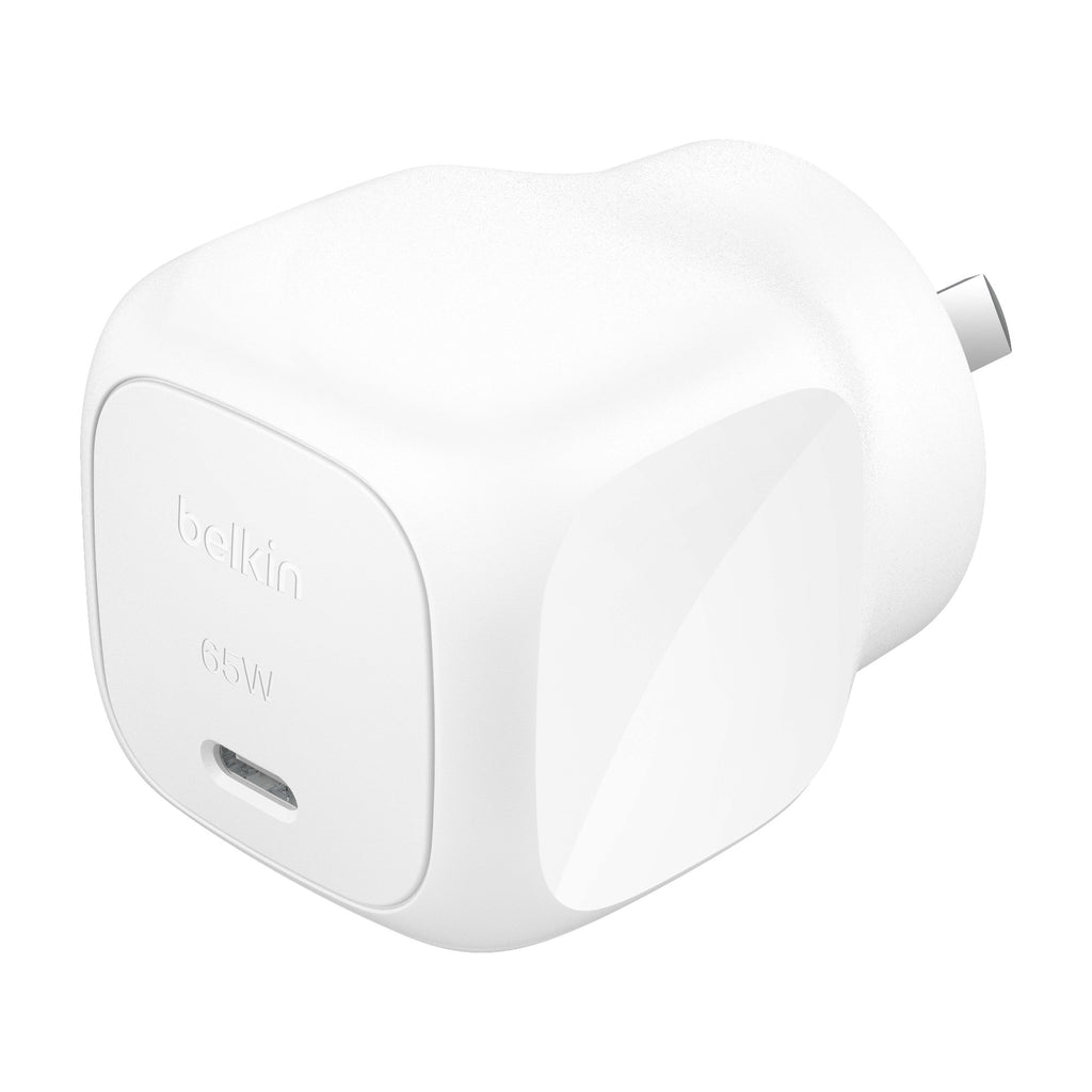 Belkin BoostCharge 65W USB-C Cubic Wall Charger - White
