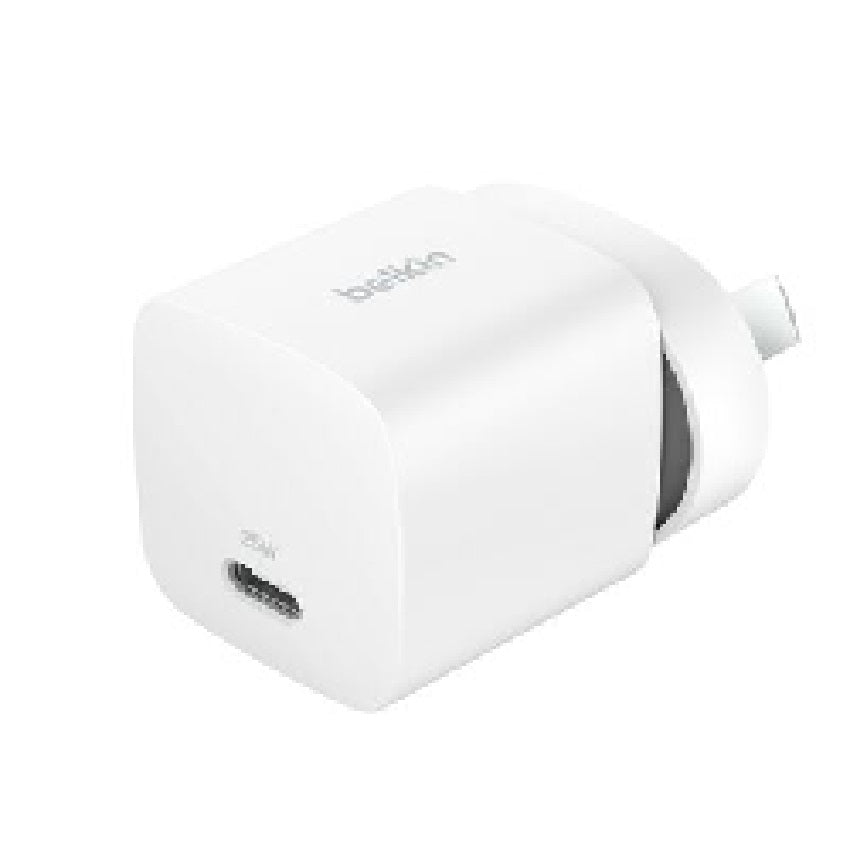 Belkin BoostCharge 25W USB-C Cubic Wall Charger - White