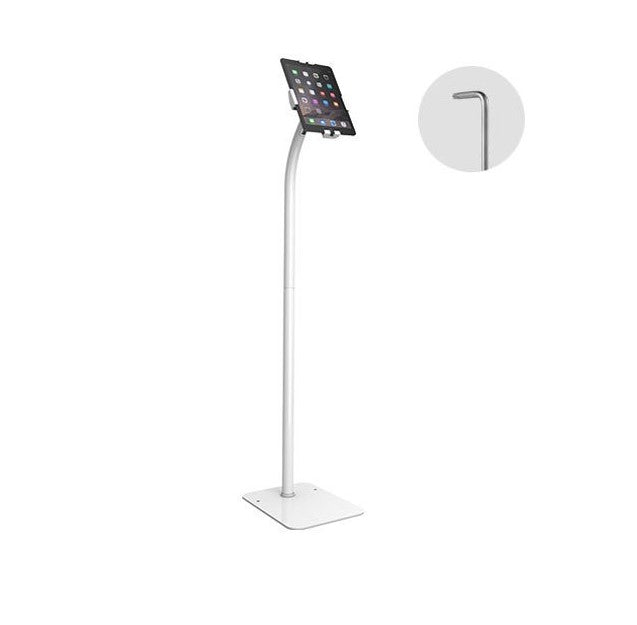 Brateck Universal Anti-Theft tablet floor stand compatible with most 7.9”-11” Tablets-White