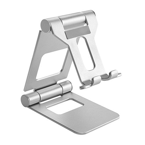 Brateck Aluminium Foldable Stand Holder for Phones and Tablets- Silver, 125x75x17mm, Applicable Device:	Smartphone  Tablet  (LS)