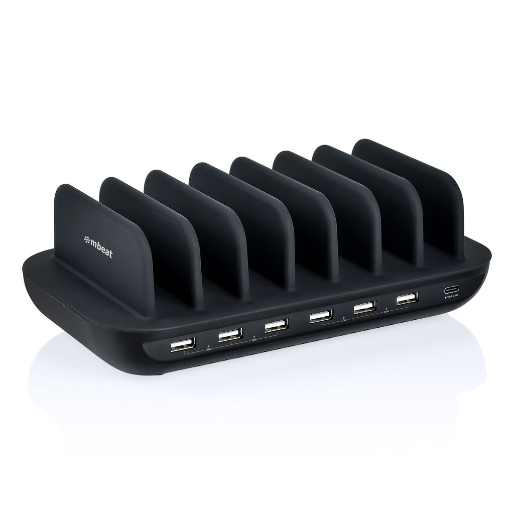 mbeat® Gorilla Power 60W 7 Port USB-C  USB Charging Station 6× USB-A 1× USB-C PD Output Power: Total 60W Product Weight: 0.66kg