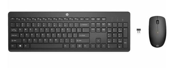 HP 235 USB Wireless Keyboard  Mouse Combo Reduced-sized  Low-Profile Quiet Keys Easy Cleaning Plug  Play for Notebook Desktop PC MAC ~1Y4D0AA