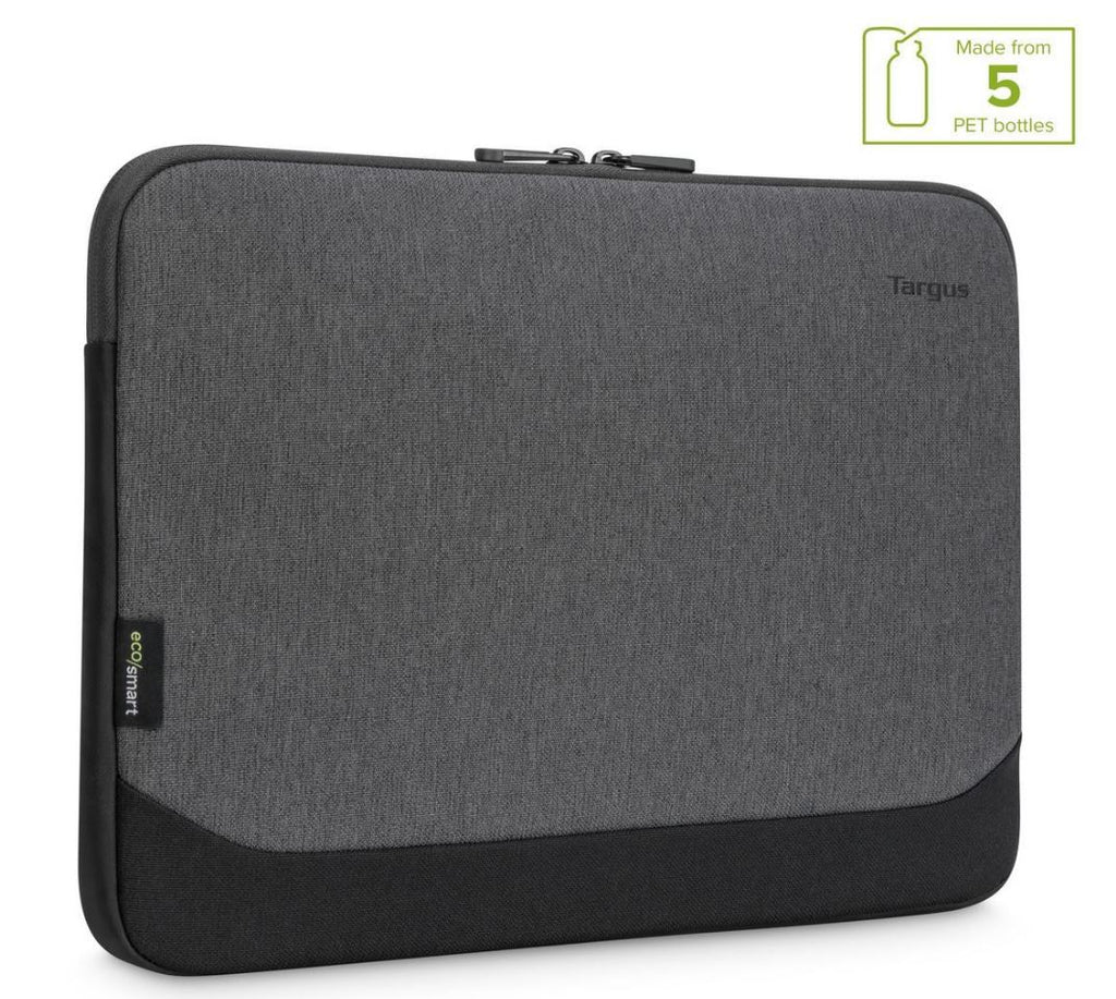 Targus 15.6" -16" Cypress EcoSmart Sleeve for Laptop Notebook Tablet - Up to 15.6", Made with 5 Recycled Plastic Water Bottles - Grey