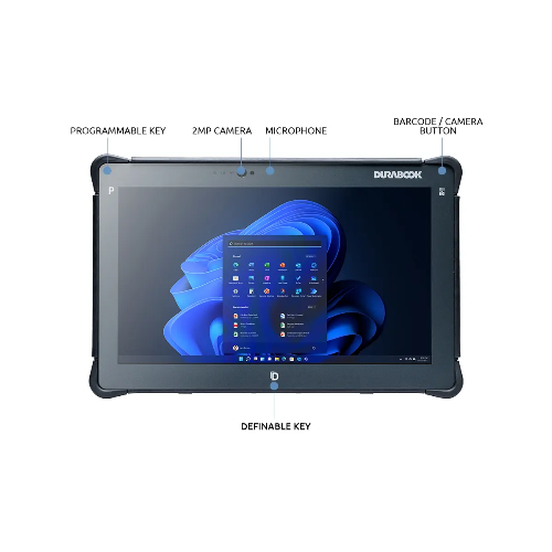 DURABOOK R11, 11.6" SR 1000 NIT, Intel® Core™ i5-1235U,Windows 11, 16GB RAM, 256GB PCIe SSD,Wi-Fi 6E, Bluetooth v5.3, 2MP Front Camera,3 year Warranty