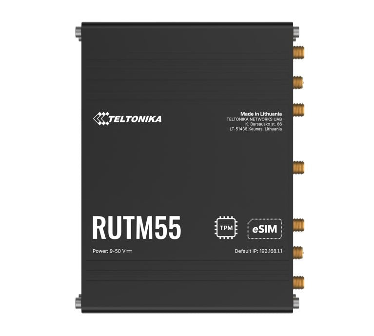 Teltonika RUTM55 Dual 5G Router, Dual SIM  eSIM™, Telit 5G Modem, Auto-Failover,