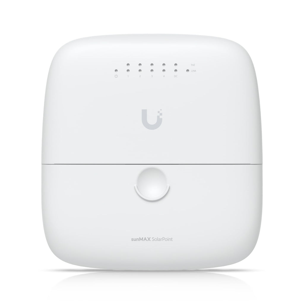 Ubiquiti sunMAX SolarPoint, SM-SP-40, Remotely Managed MPPT 24V 7A Solar Site Charging Appliance, Integrated Four-port, 24V PoE 10/100 Mbps