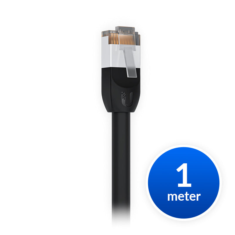 UniFi Patch Cable Outdoor 1M Black, all-weather, RJ45 Ethernet Cable, Category 5e, Weatherproof