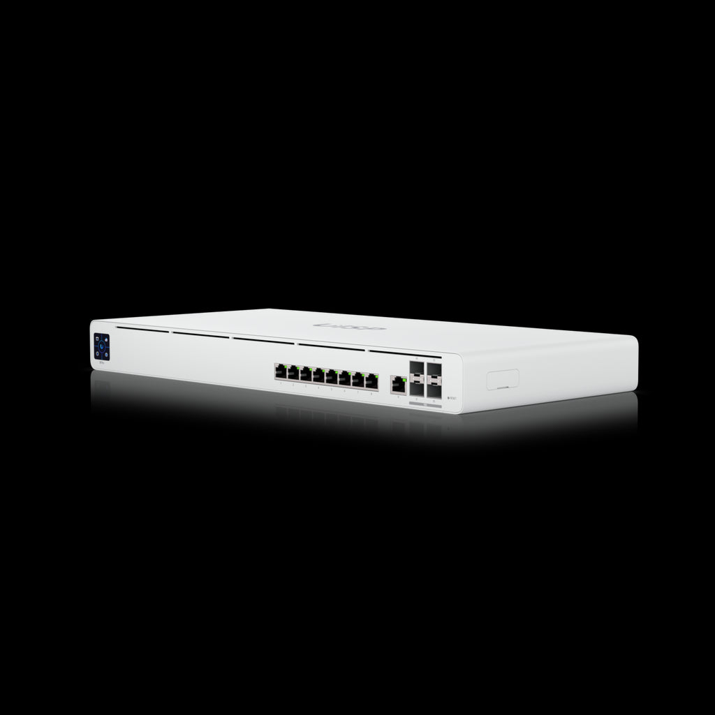 Ubiquiti UISP Router Professional, (9) GbE RJ45 ports, (4) 10G SFP+ ports, Integrated Layer 2 Switch,  Up to 9,500 Mbps NAT Throughput,