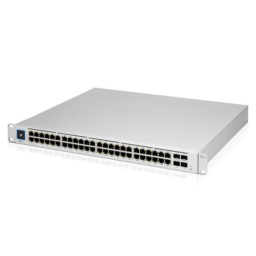 Ubiquiti UniFi 48-port Managed Gigabit Layer2  Layer3 Switch, Auto-sensing 802.3at PoE+  802.3bt PoE, SFP+, Touch Display,  600W GEN2,