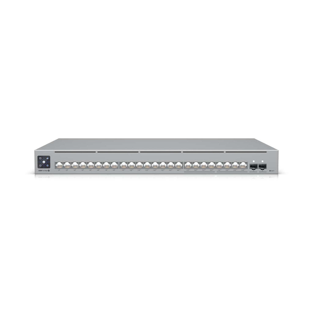 Ubiquiti UniFi Network, 24-Port, POE 400W, (8) 2.5GbEPoE++, (16) GbE Ports - (8) PoE+,  (8) PoE++, (2)10G SFP+, Layer3, Rack Mount,