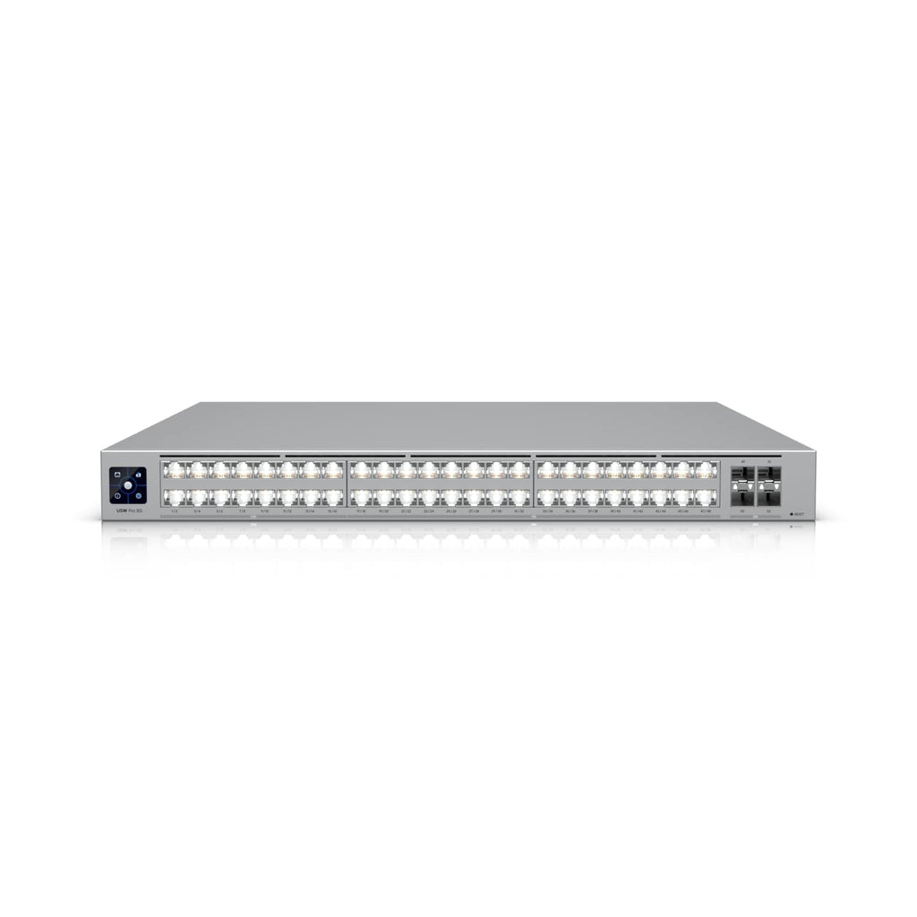 Ubiquiti Pro XG 48, Professional-grade, 48-port Layer 3 Etherlighting Switch, (32) 10 GbE, (16) 2.5 GbE, (4) 25G SFP28 Ports, DC Power Backup Ready