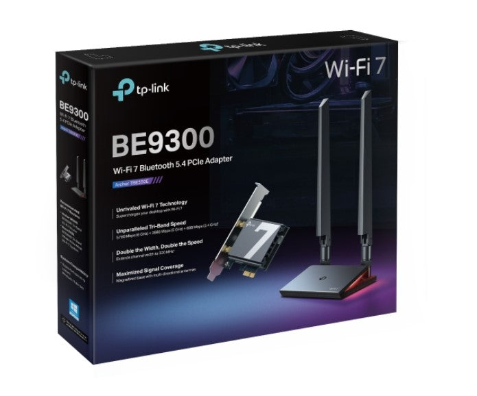 TP-Link Archer TBE550E BE9300 Wi-Fi 7 Bluetooth 5.4 PCIe Adapter