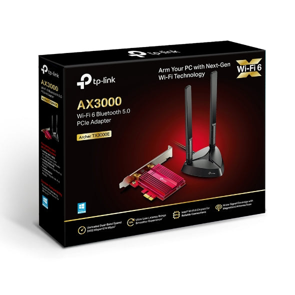 TP-Link Archer TX3000E AX3000 Wi-Fi 6 (802.11ax) Bluetooth 5.0 PCIe Adapter (WIFI6)