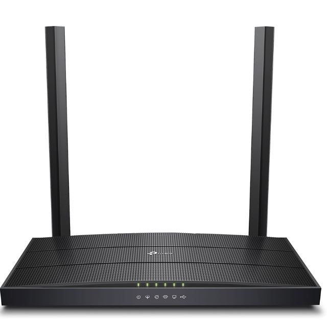 TP-Link Archer VR400 AC1200 Wireless VDSL/ADSL Modem Router 1.2Gbps 867Mbps @ 5GHz 300Mbps @ 2.4GHz 3xLAN 1xWAN 1xUSB 1xRJ11 Carton QTY 10