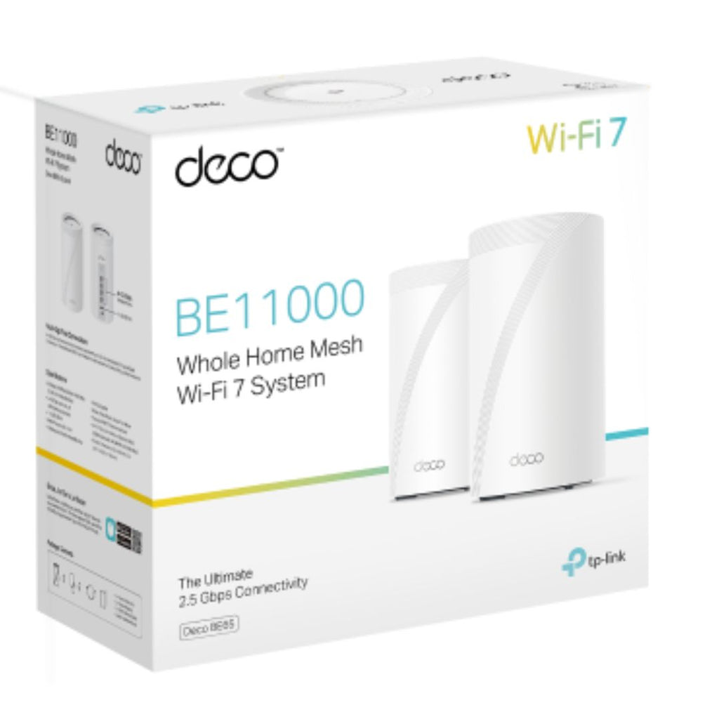 TP-Link Deco Deco BE65(2-pack) BE11000 Whole Home Mesh Wi-Fi 7 System